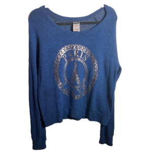 PARIS NAVY SWEATER Sz XL
